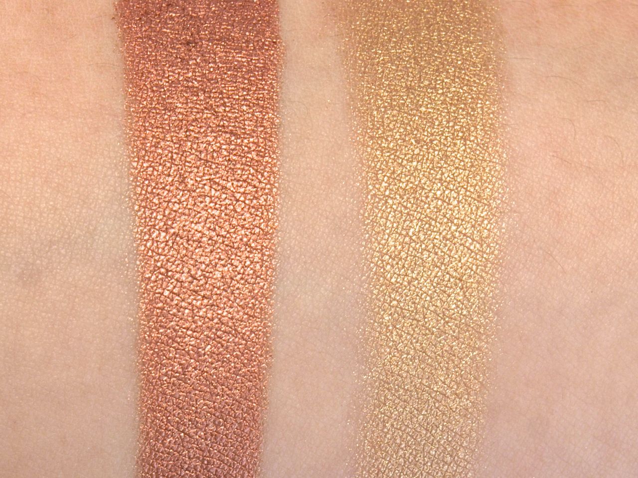 Total Intensity by Prestige True Metals Eyeshadow in "03 Copper" & "05